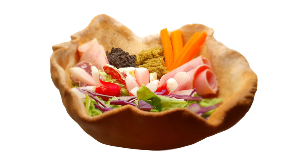 Bol comestible garni bol comestible garni pour la restauration