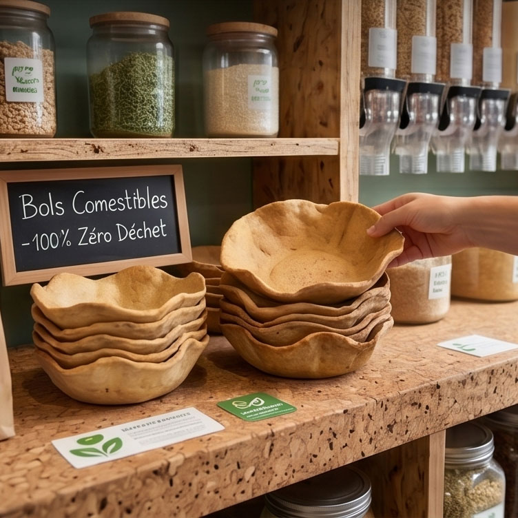 emballages comestibles pour professionnels de la restauration
