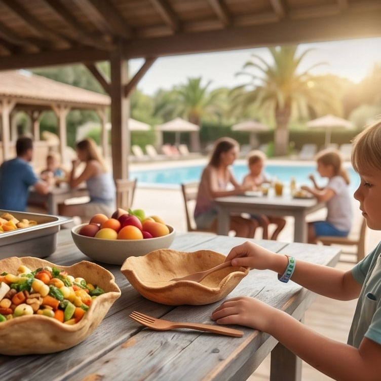 solution zéro déchet pour restauration en extérieur