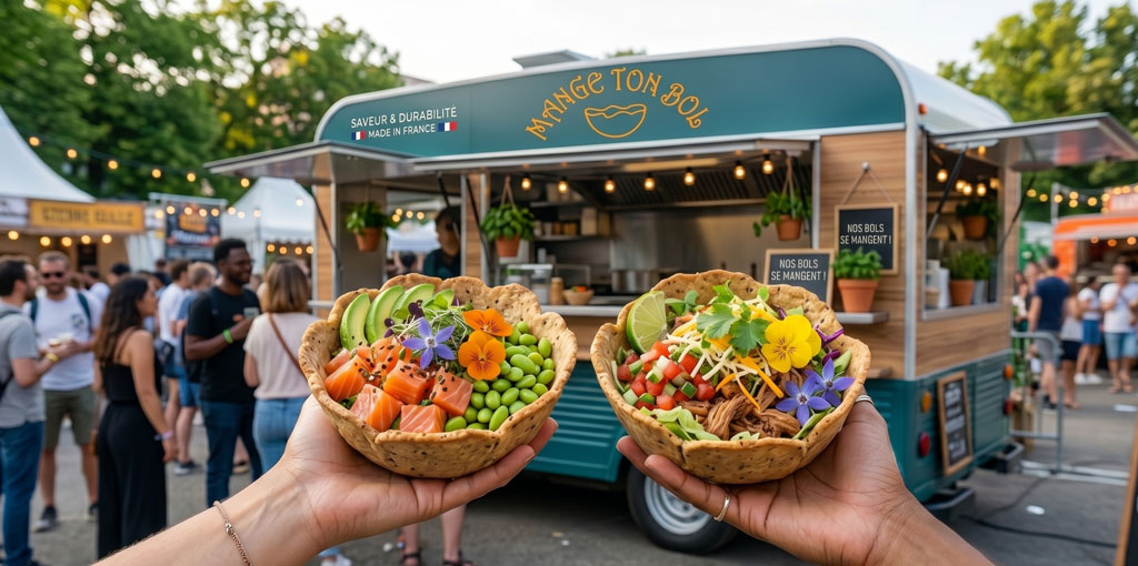contenants-comestibles-pour-food-truck food truck utilisant des bols comestibles